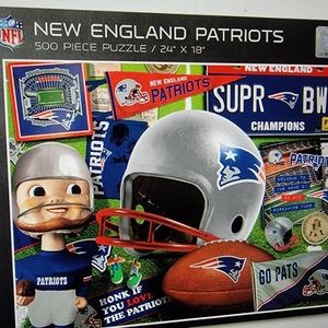 New In Box New England Patriots 500 piece puzzle 24" × 18"